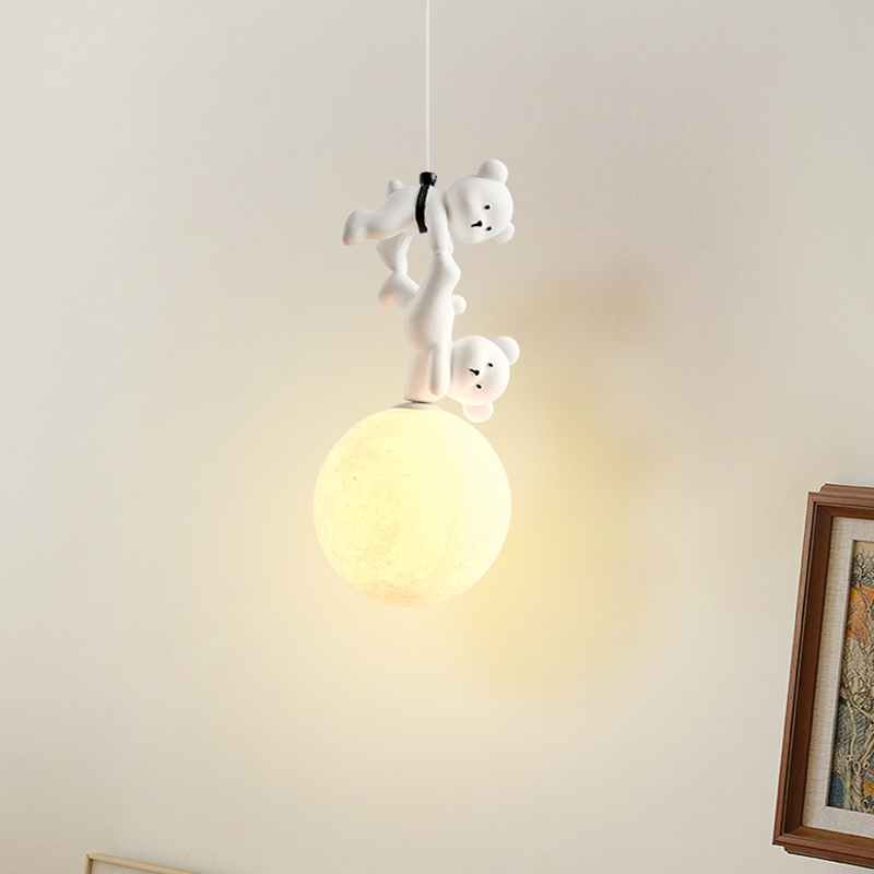 Baby Nursery Light Fixture - Lampa Niedźwiedź Kreskówka Pokój Dziecięcy Lampki