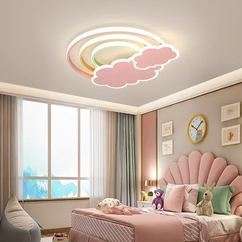 Baby Nursery Light Fixture - Nowoczesna minimalistyczna lampa sufitowa LED w