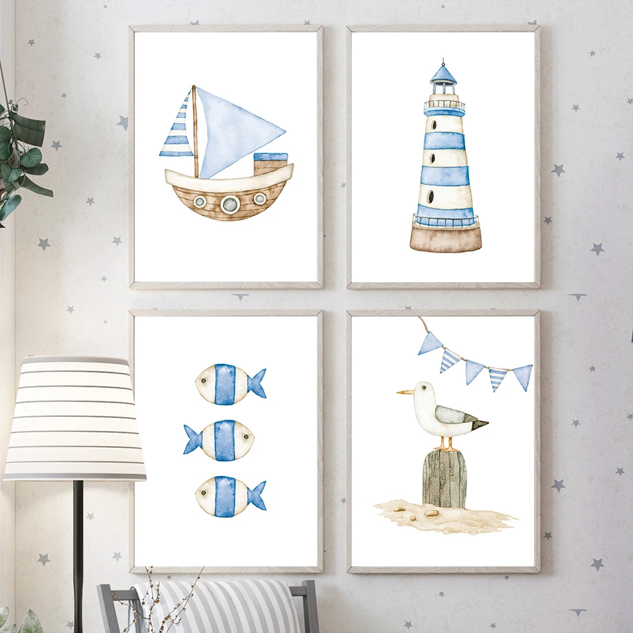 Baby Nursery Posters - Plakaty i obrazy na płótnie z