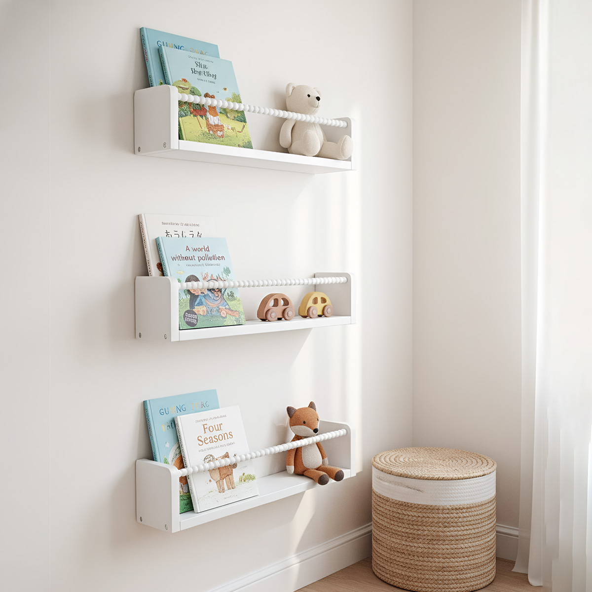 Baby Nursery Bookshelf - Półki na książki do pokoju dziecięcego,