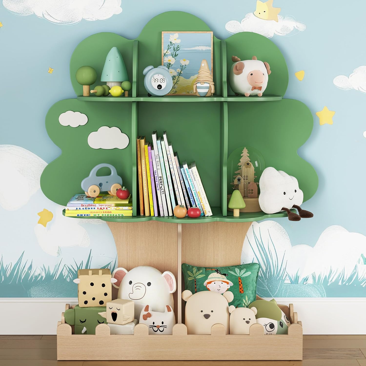 Baby Nursery Bookshelf - Regał na książki dla maluchów, drzewko,
