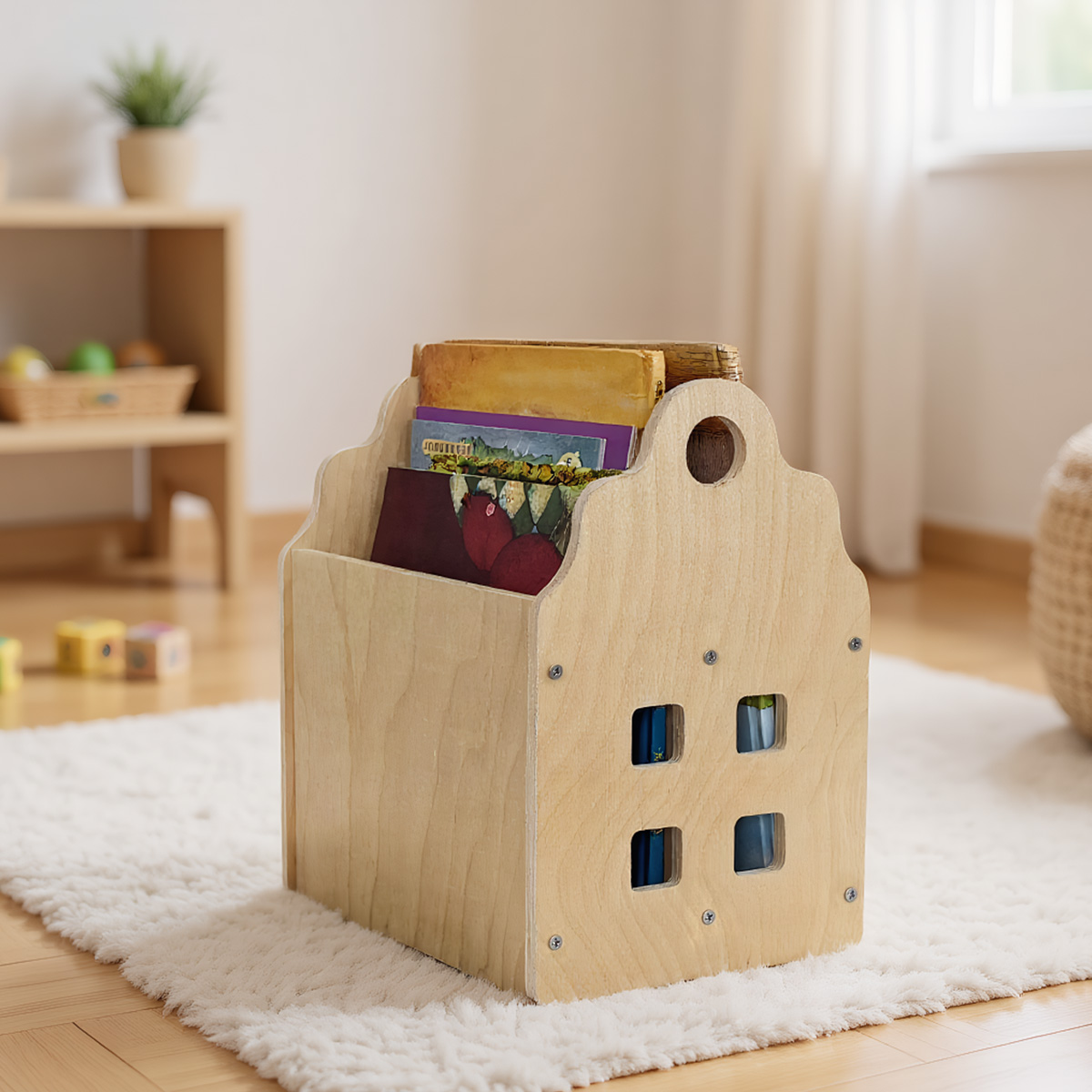 Regał na książki dla malucha,  – Baby Nursery Bookshelf recenzja i cena