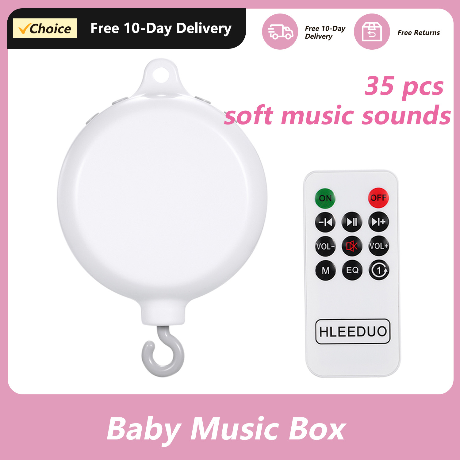 Obrotowa zabawka dla dziecka d – Crib Mobile Musical recenzja i cena