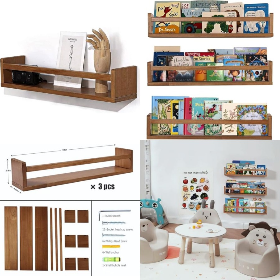 Półki do pokoju dziecięcego, w – Baby Nursery Bookshelf recenzja i cena