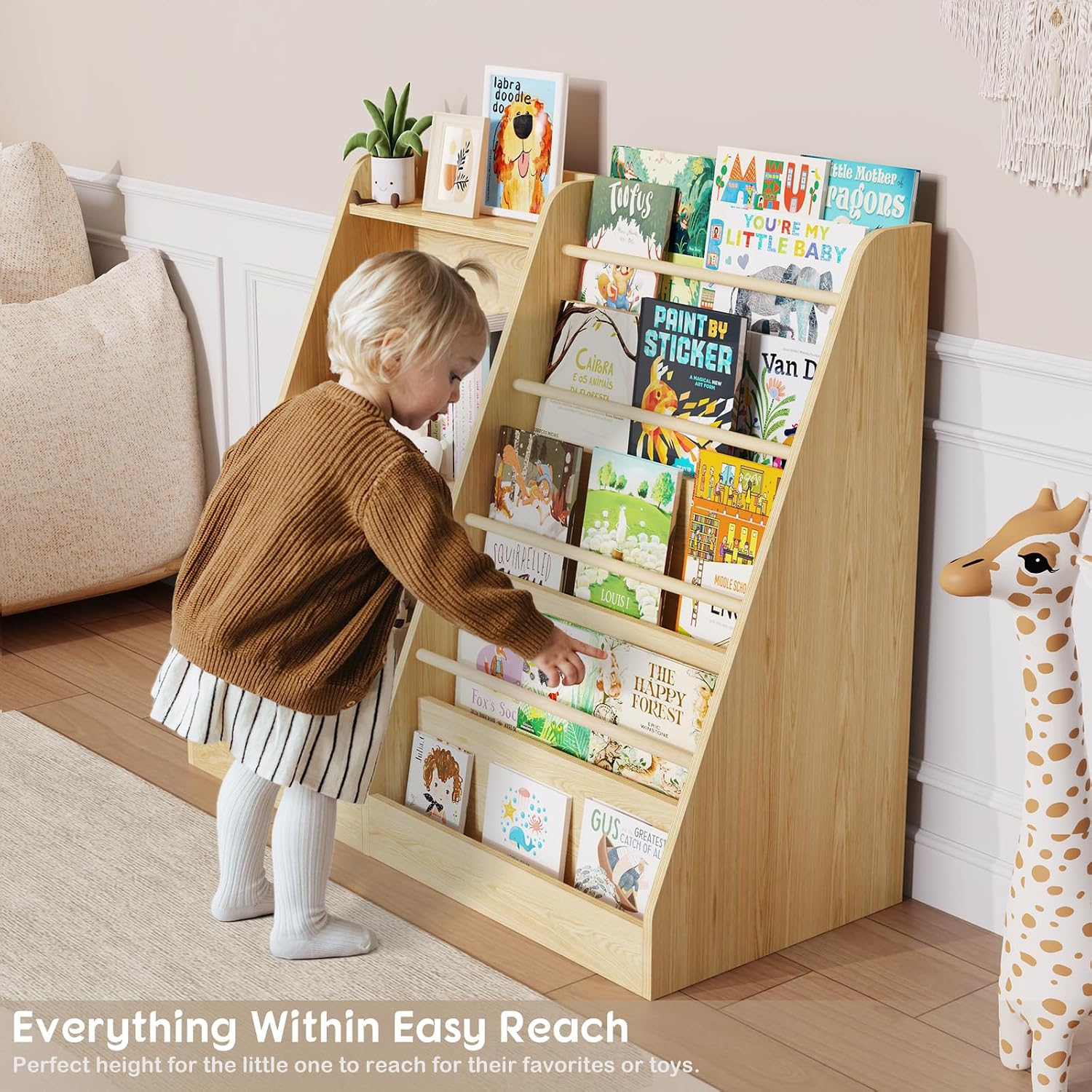 Półka na książki dla dzieci Mo – Baby Nursery Bookshelf recenzja i cena