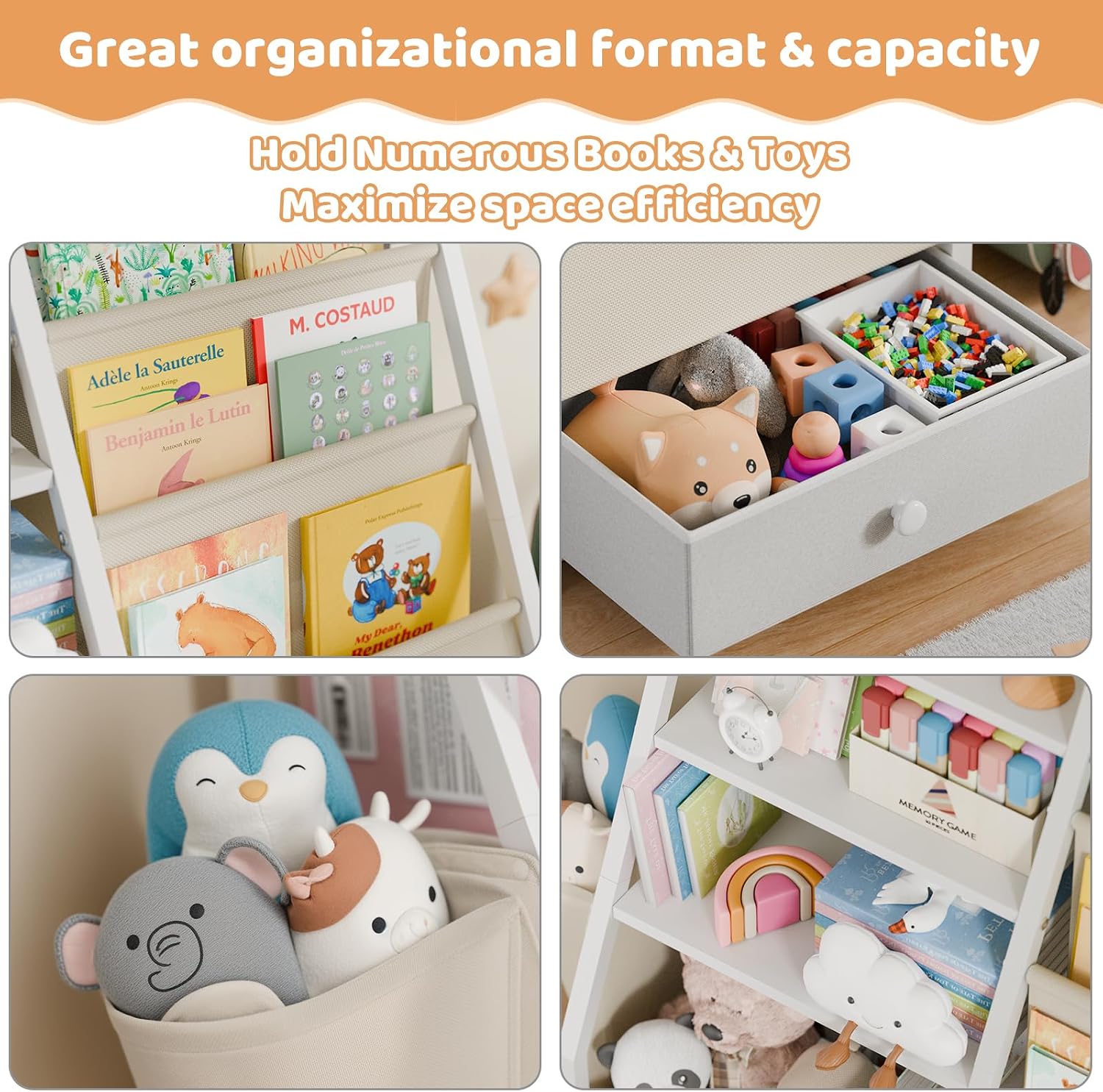 Półka na książki i zabawki dla – Baby Nursery Bookshelf recenzja i cena
