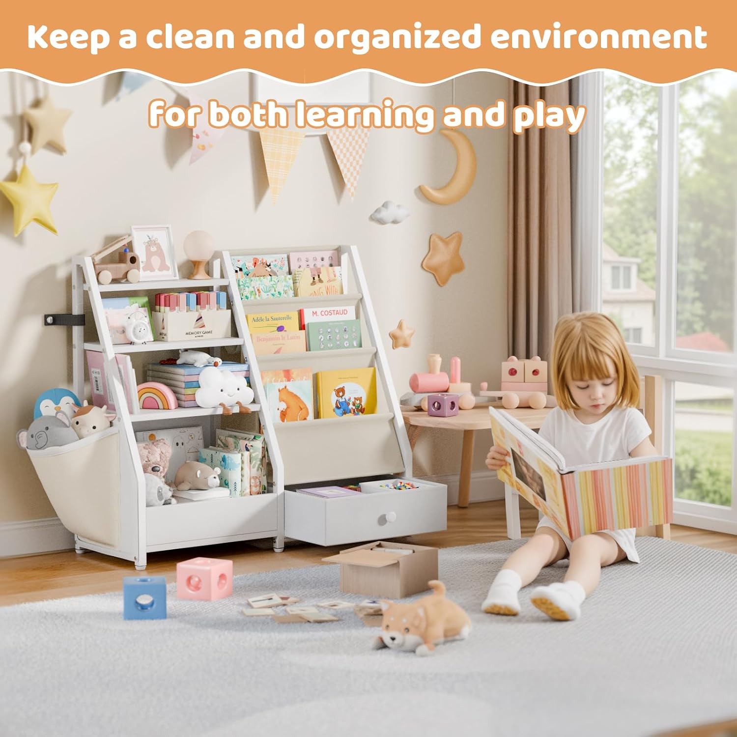 Półka na książki i zabawki dla – Baby Nursery Bookshelf recenzja i cena
