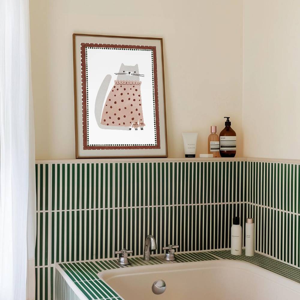 Neutralny plakat w stylu boho  – Baby Nursery Wallpaper Neutral recenzja i cena