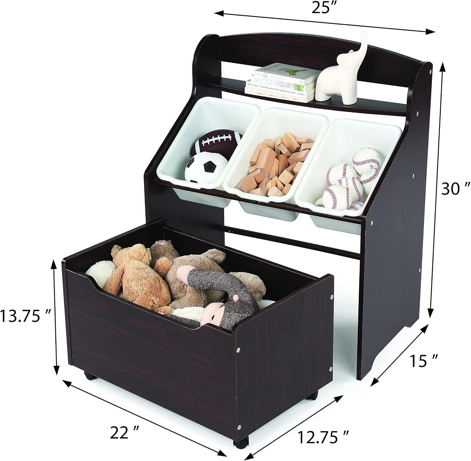 3 w 1: Półka na książki dla dz – Baby Nursery Bookshelf recenzja i cena