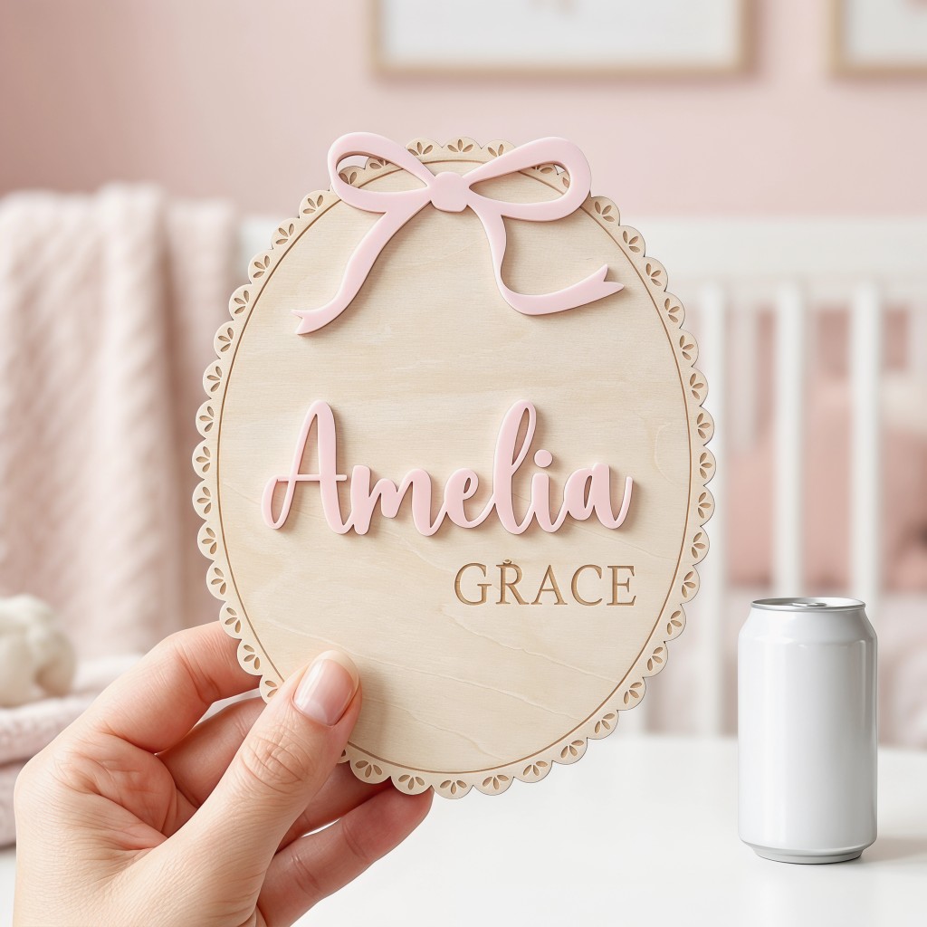 1 szt. Personalizowana drewnia – Baby Nursery recenzja i cena