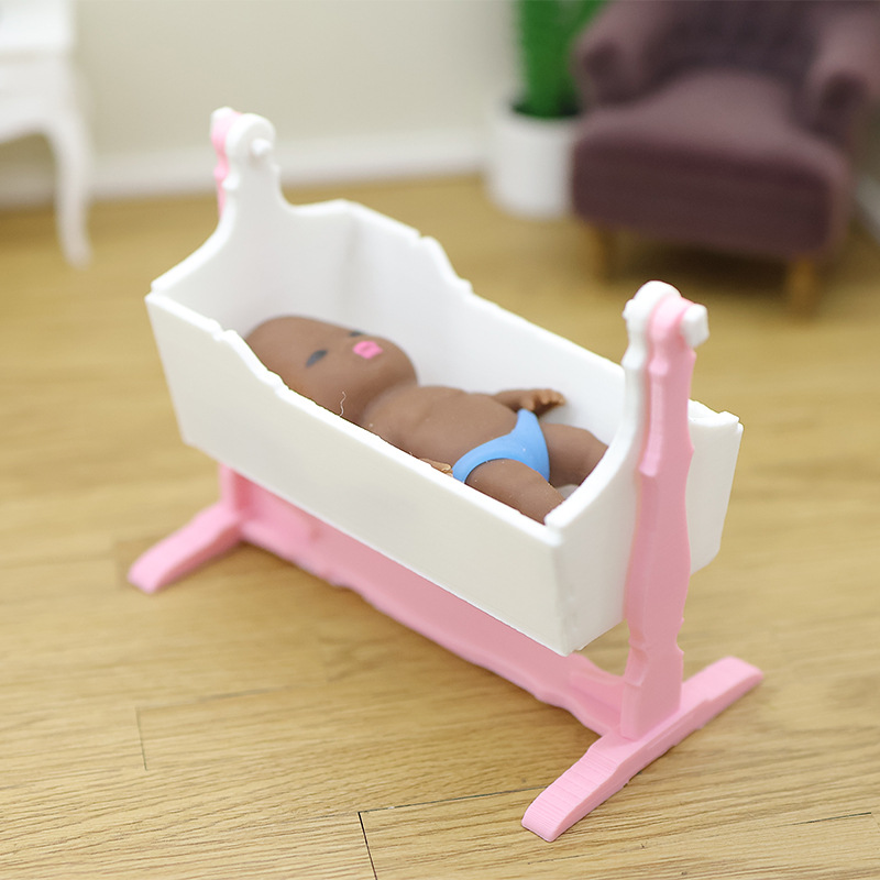 Miniaturowa kołyska dla lalek, – Baby Nursery Layout recenzja i cena