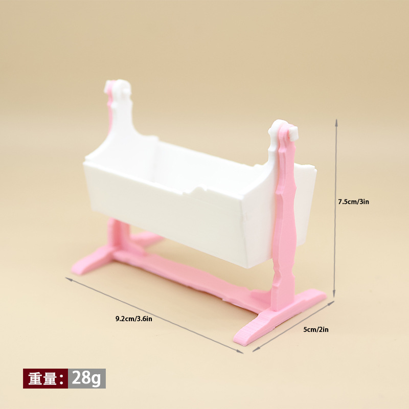 Miniaturowa kołyska dla lalek, – Baby Nursery Layout recenzja i cena