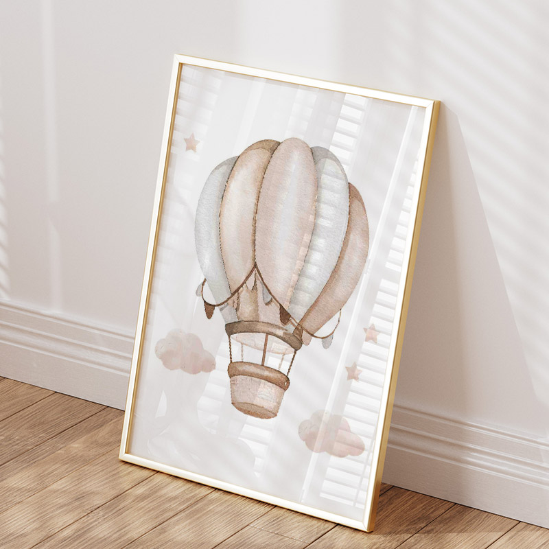 Cute Elephant Hot Balloon Moon – Baby Nursery Posters recenzja i cena