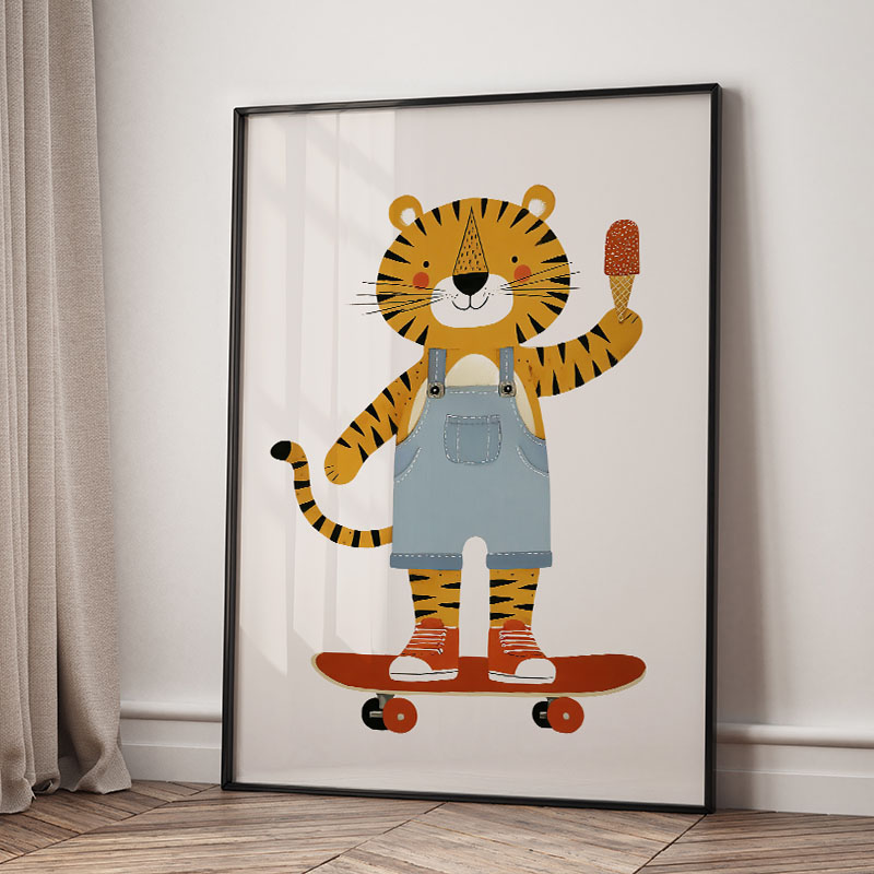 Zabawne Kreskówkowe Zwierzęta  – Baby Nursery Posters recenzja i cena