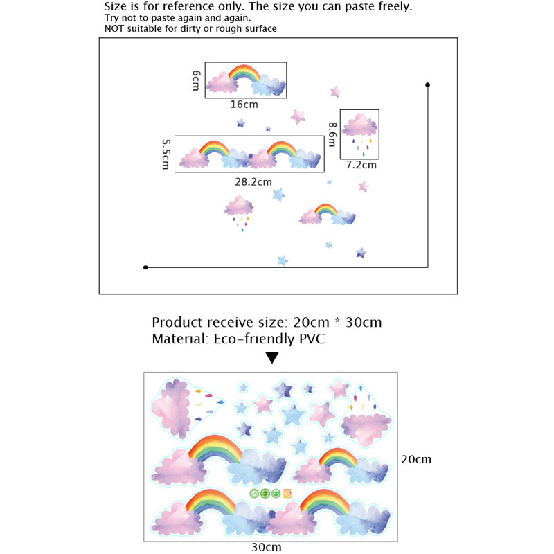 Naklejka ścienna z motywem chm – Baby Nursery Layout recenzja i cena