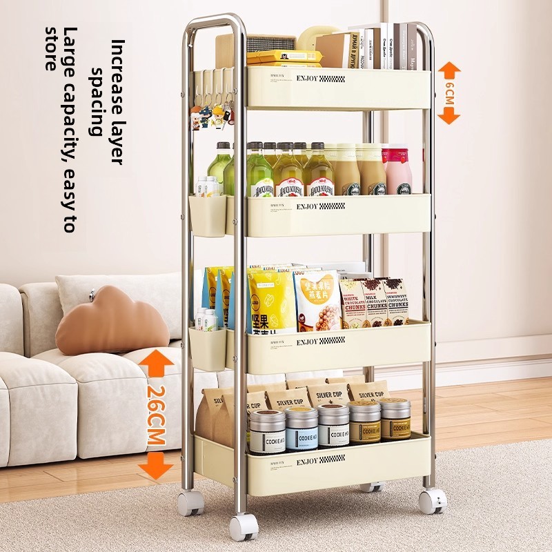 Wielofunkcyjny wózek na kółkac – Baby Nursery Bookshelf recenzja i cena