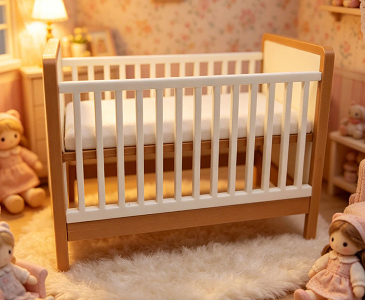 Mini plastikowa łóżeczko dla l – Baby Nursery Layout recenzja i cena