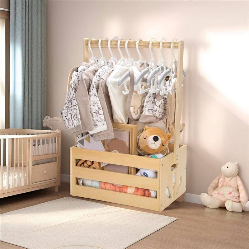 Drewniany kosz na prezenty na  – Baby Nursery Handles recenzja i cena