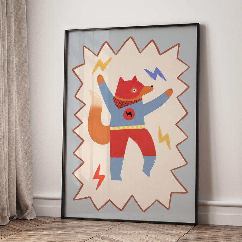 Zabawne Kreskówkowe Super Fajn – Baby Nursery Posters recenzja i cena